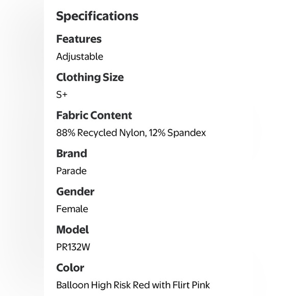 Parade Red and Pink Underwire Bra and Panty Set! NWT! - Picture 8 of 8